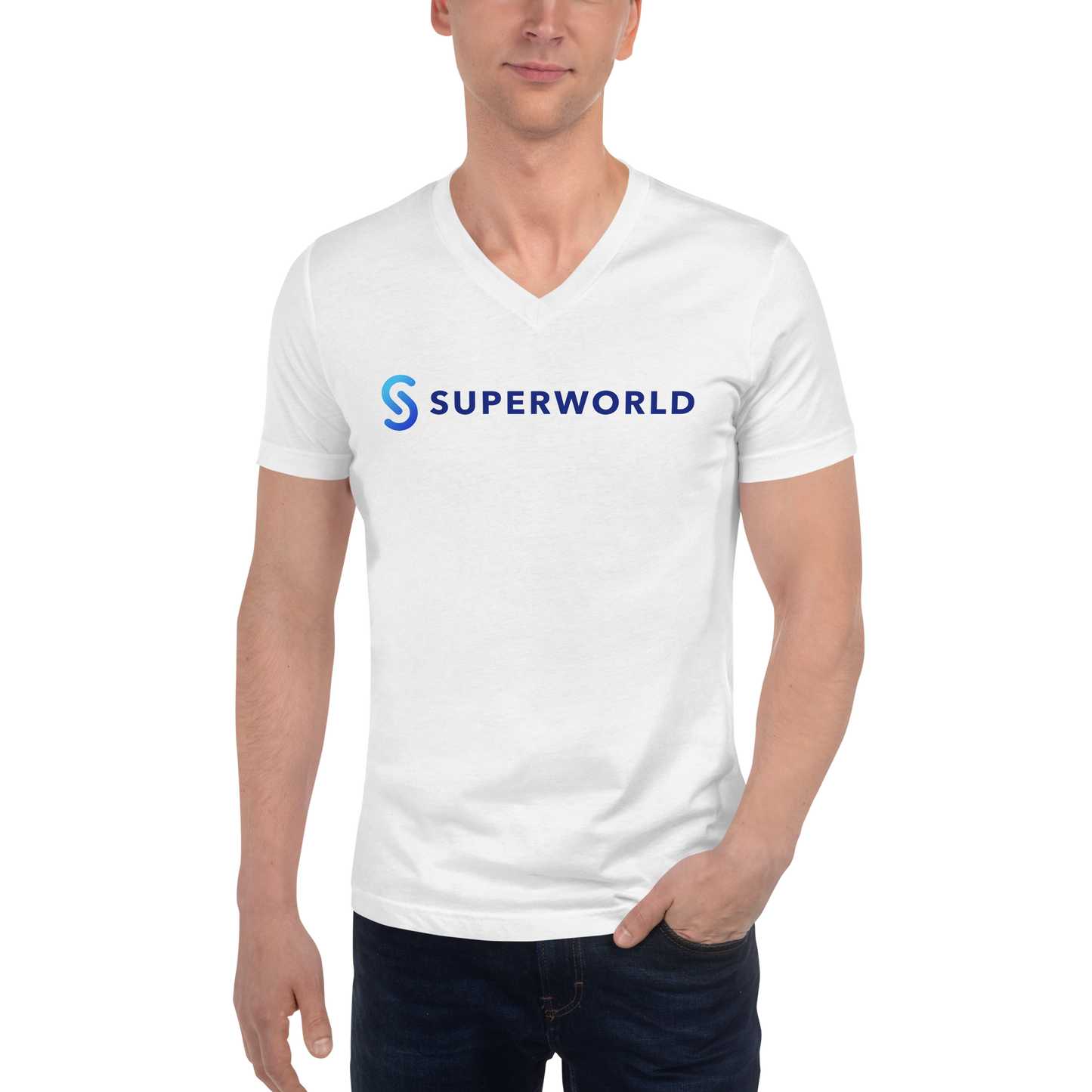 Unisex Short Sleeve V-Neck T-Shirt